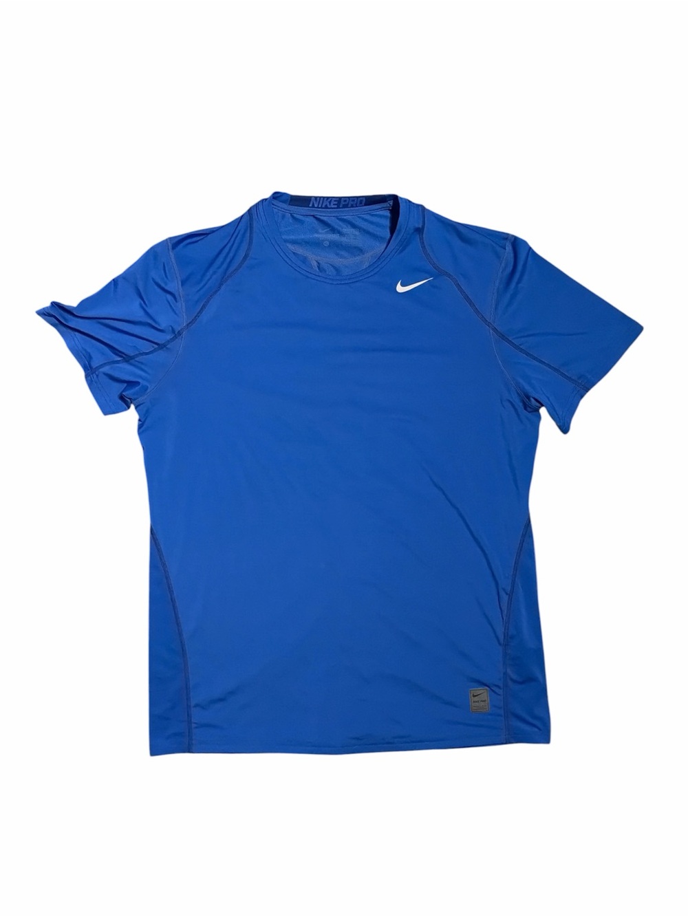 Nike Pro Dri-FIT Compression Training Shirt Royal Blue Size Large